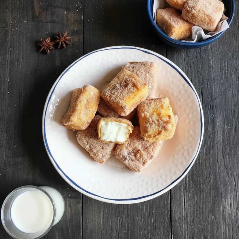 Foto deliciosa de Leite Frito pronta para servir - Pudins & Cremes