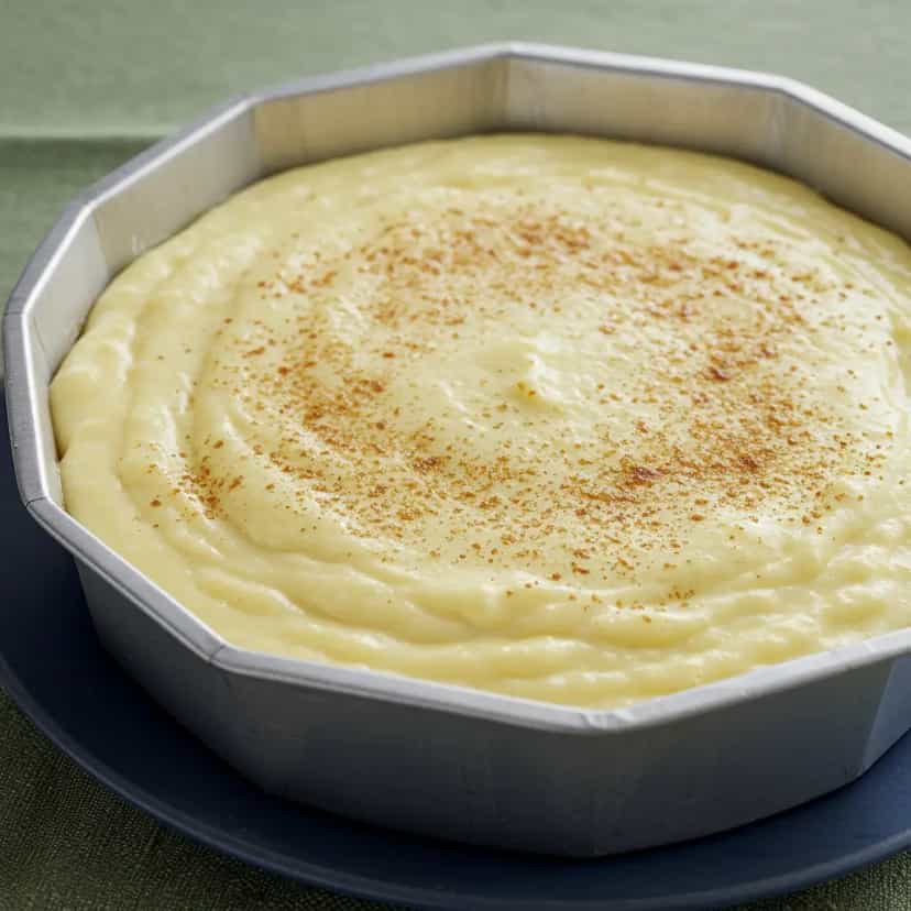 Foto deliciosa de Lelé Cremoso de Milho Verde pronta para servir - Pudins & Cremes