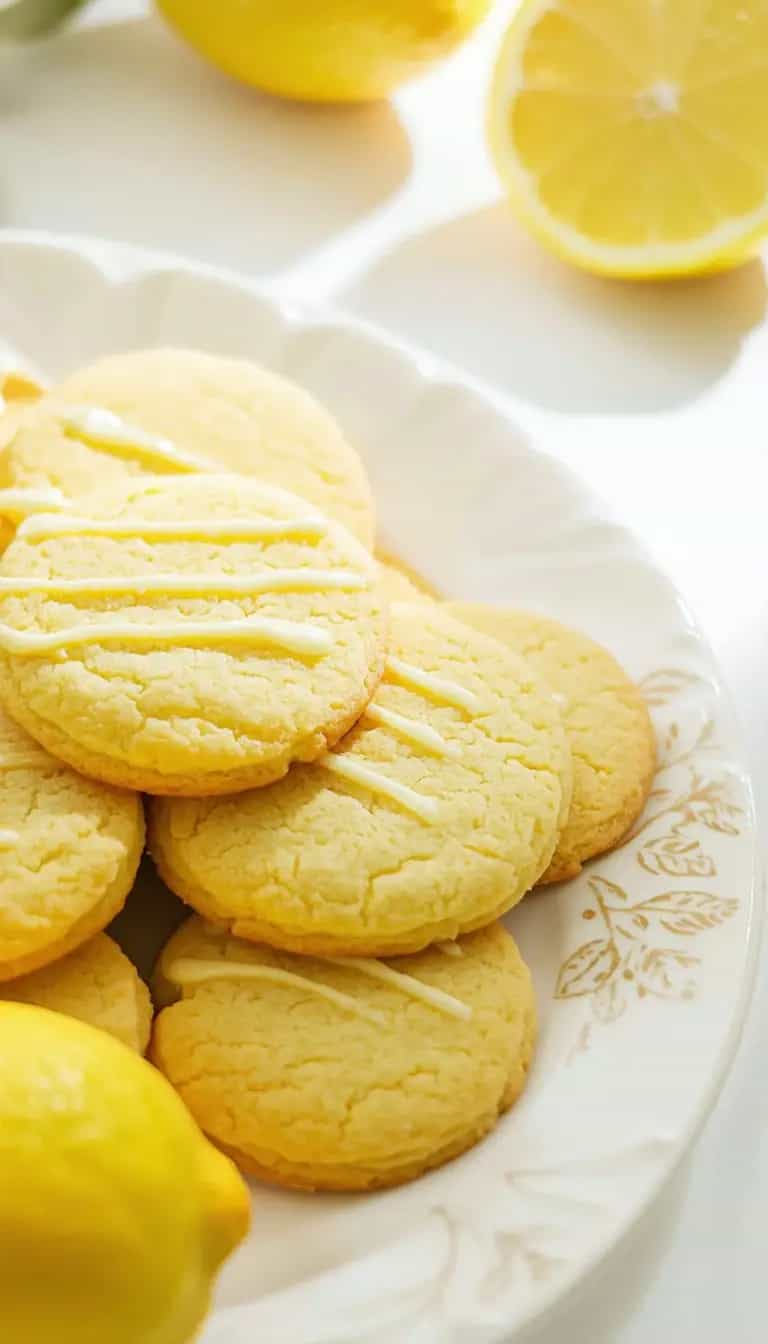 Foto deliciosa de Biscoitos de Limão pronta para servir - Chips & Biscoitos