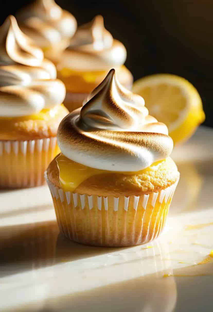 Foto deliciosa de Cupcakes de Merengue de Limão pronta para servir - Bolos & Cupcakes