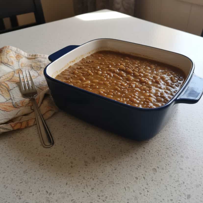 Foto deliciosa de Lentilha com Bacon Caseira pronta para servir - Almoço & Jantar