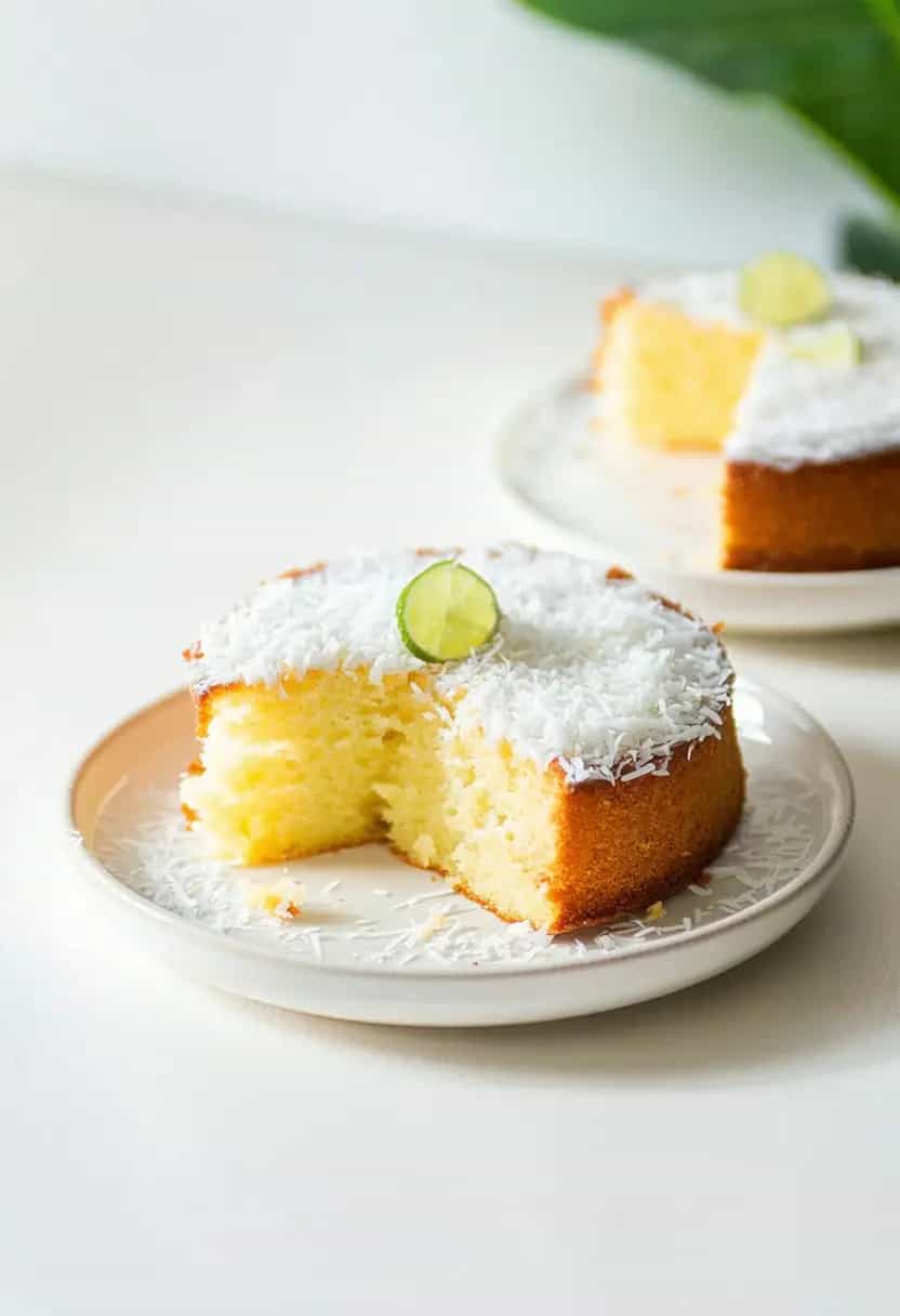 Bolo de Lima e Coco