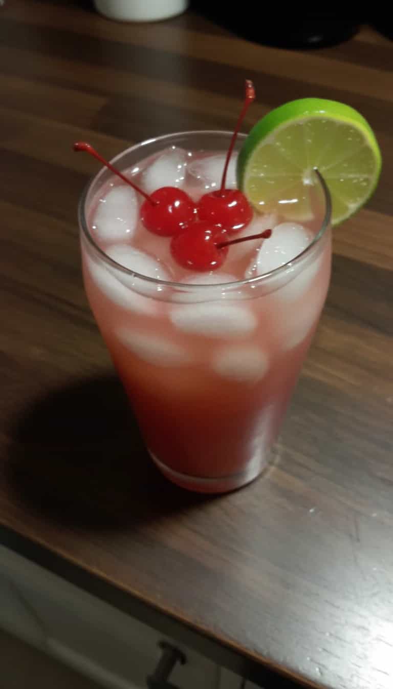 Foto deliciosa de Limonada Refrescante de Cerejas pronta para servir - Sucos & Smoothies