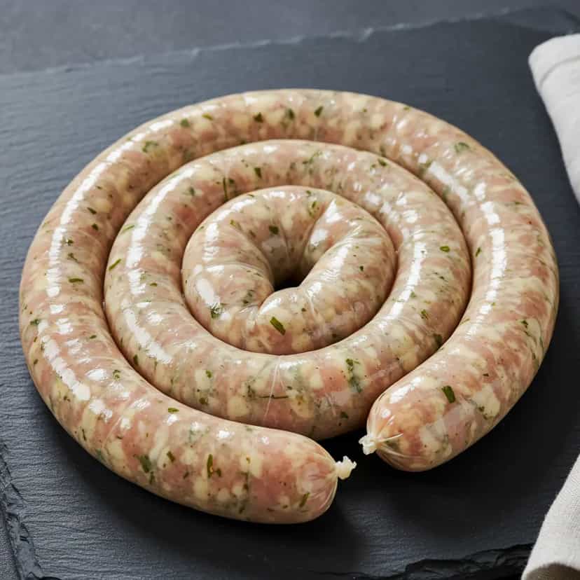 Foto deliciosa de Linguiça Artesanal de Porco e Boi pronta para servir - Carnes & Frango