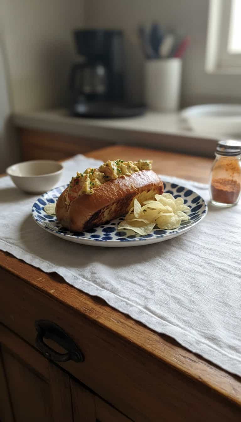 Foto deliciosa de Lobster Roll Brasileiro pronta para servir - Outras Receitas
