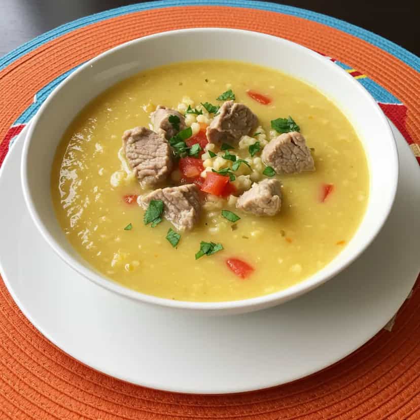 Foto deliciosa de Locro Paraguaio pronta para servir - Carnes & Frango