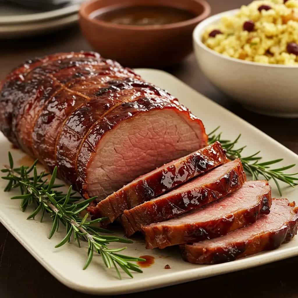 Lombinho de Porco Recheado ao Conhaque