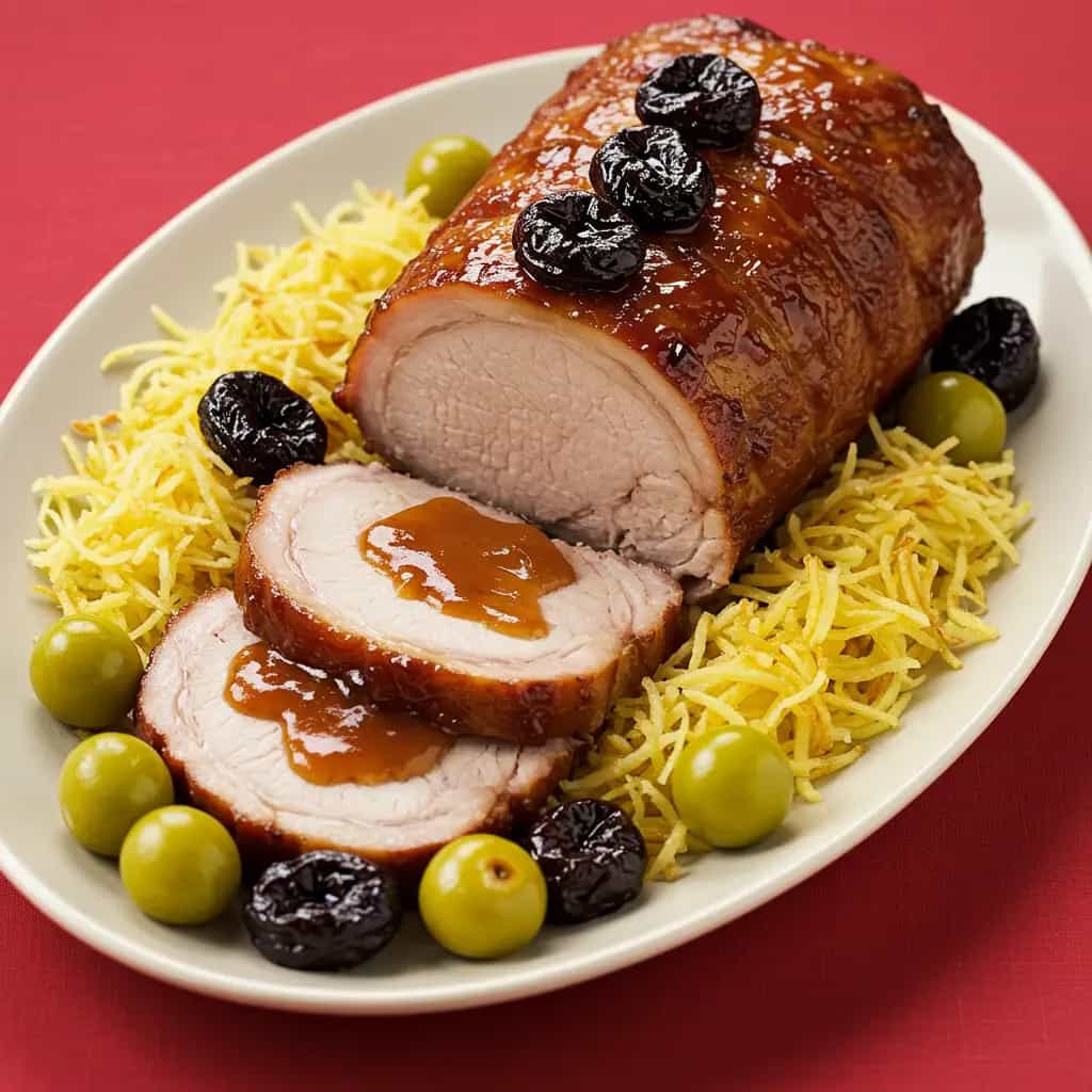 Lombo Suíno Recheado com Ameixas