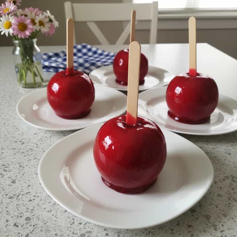 Foto deliciosa de Maçã do Amor Tradicional pronta para servir - Outras Receitas