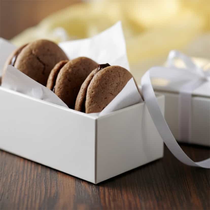 Foto deliciosa de Macarons de Amêndoas e Chocolate pronta para servir - Outras Receitas