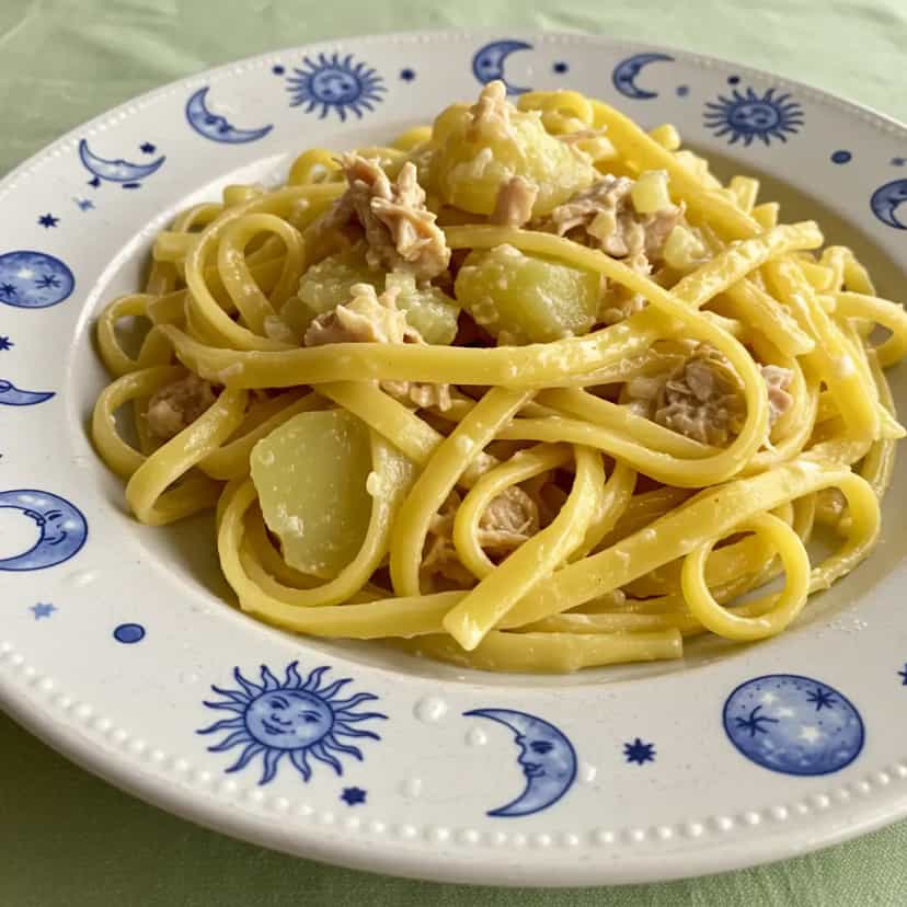 Foto deliciosa de Macarrão à Campestre com Frango pronta para servir - Massas & Macarrão