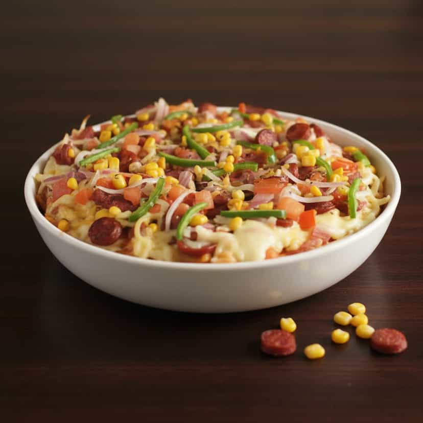 Foto deliciosa de Macarrão à Pizza: Prático e Delicioso pronta para servir - Outras Receitas