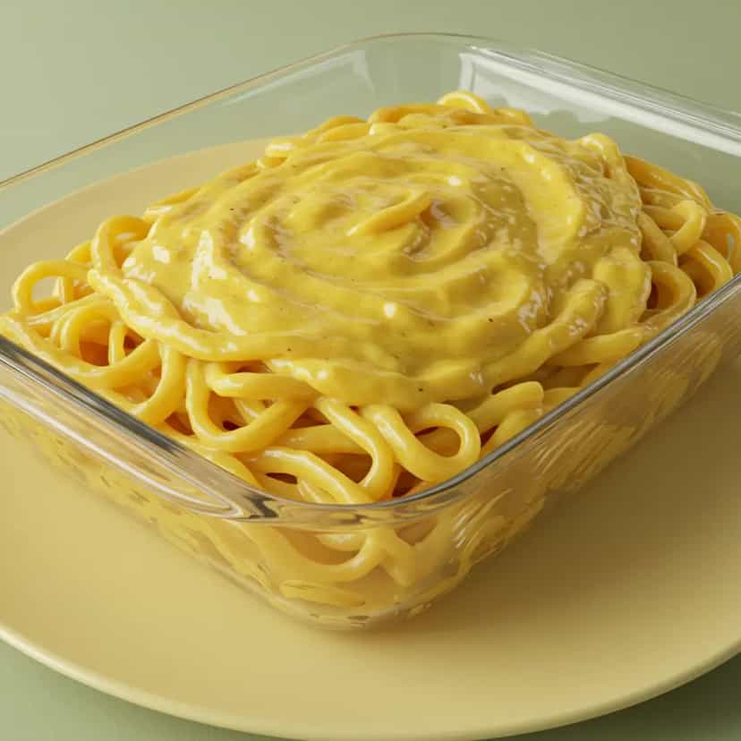 Foto deliciosa de Macarrão com Chicharro Cremoso pronta para servir - Outras Receitas