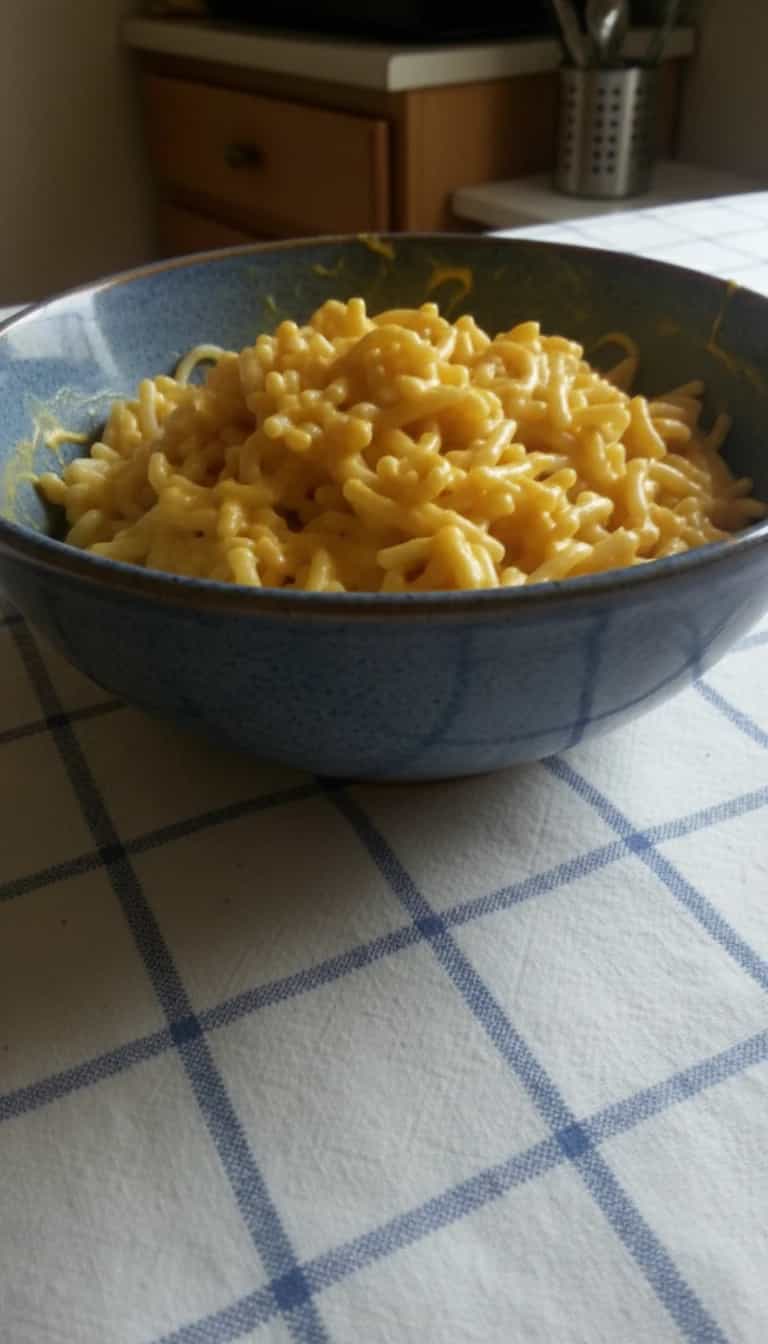 Foto deliciosa de Macarrão Cremoso com Queijo Mussarela pronta para servir - Outras Receitas