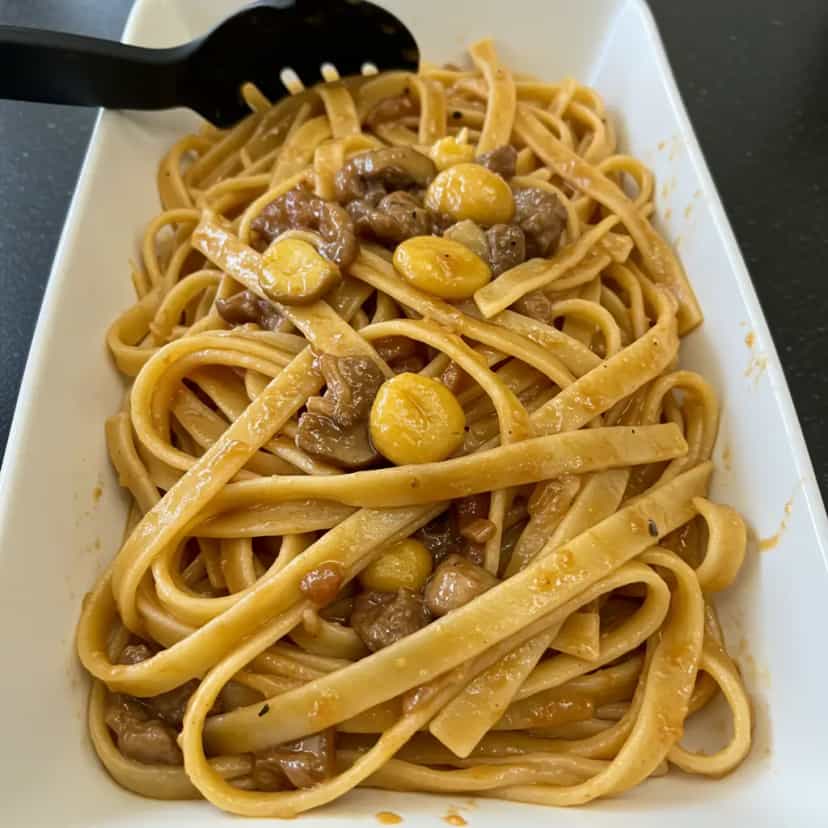 Foto deliciosa de Macarrão da Elena pronta para servir - Massas & Macarrão