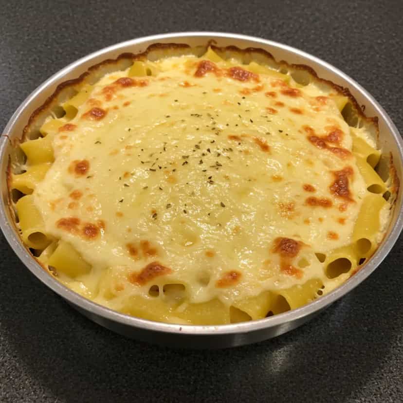Foto deliciosa de Macarrão Gratinado Cremoso pronta para servir - Outras Receitas