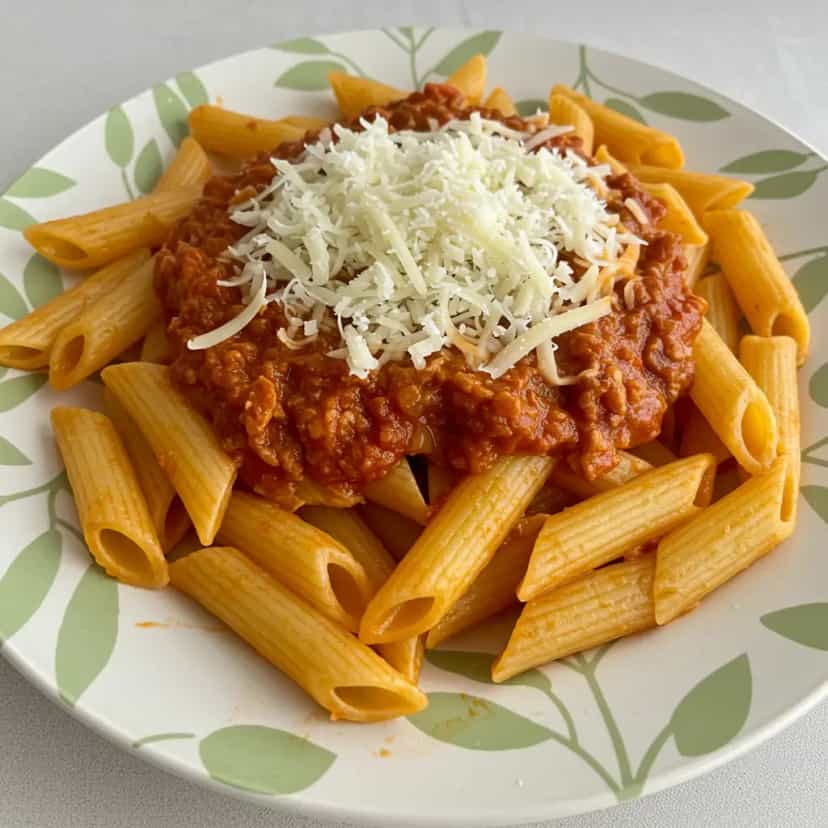 Foto deliciosa de Macarrão Penne ao Molho de Atum pronta para servir - Outras Receitas