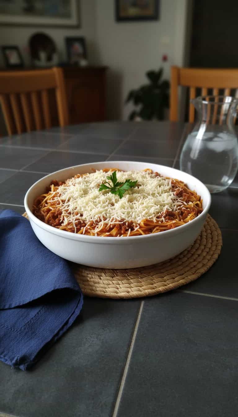 Foto deliciosa de Macarronada Cremosa com Frango pronta para servir - Massas & Macarrão