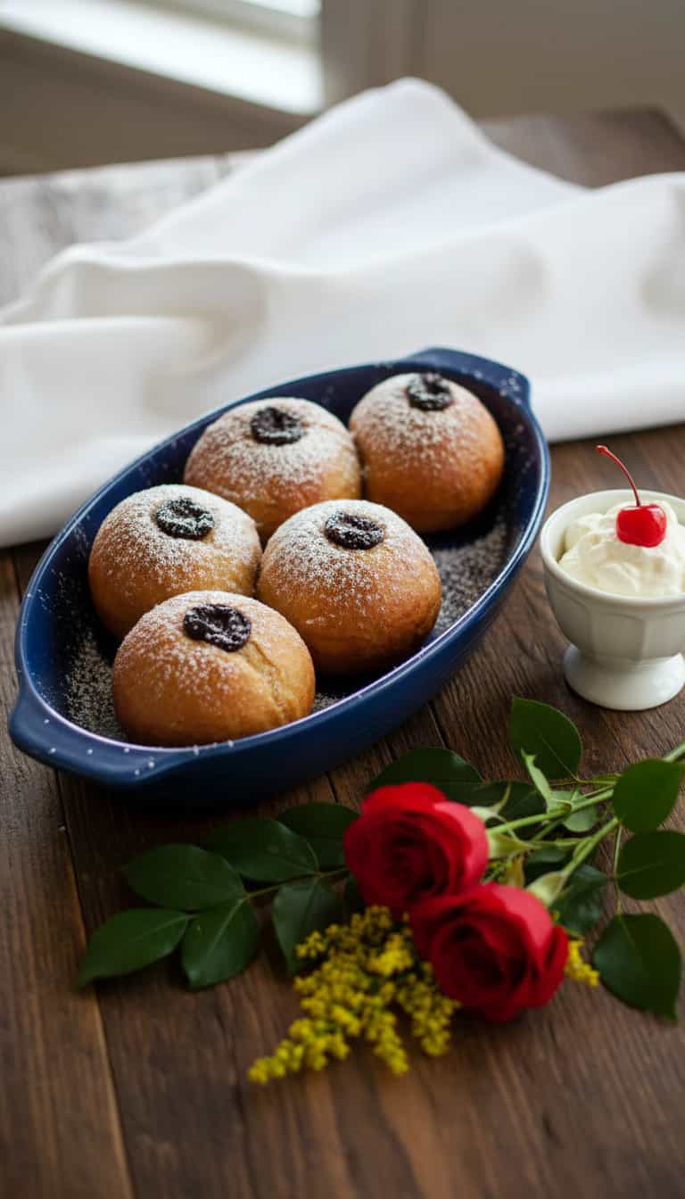 Foto deliciosa de Maçãs Assadas ao Porto com Chantilly pronta para servir - Outras Receitas