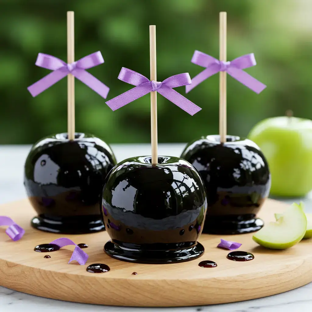 Maçãs Caramelizadas Pretas