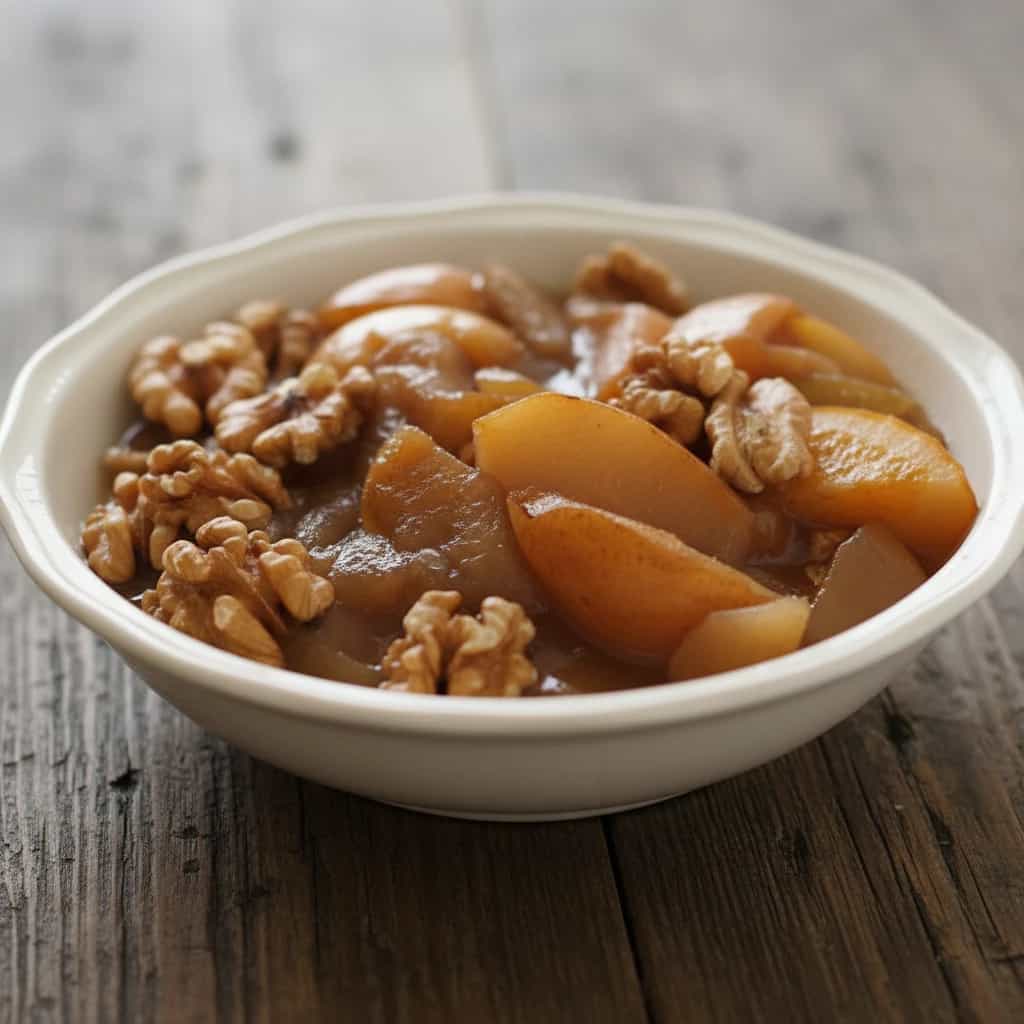 Maçãs e Pêras ao Gengibre