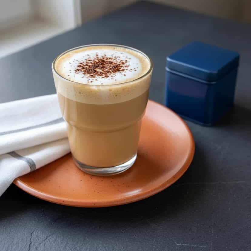 Foto deliciosa de Macchiato Brasileiro pronta para servir - Bebidas Quentes