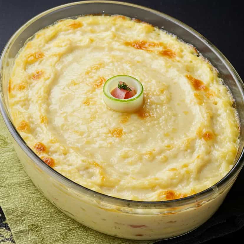 Foto deliciosa de Maionese de Batata Assada pronta para servir - Almoço & Jantar