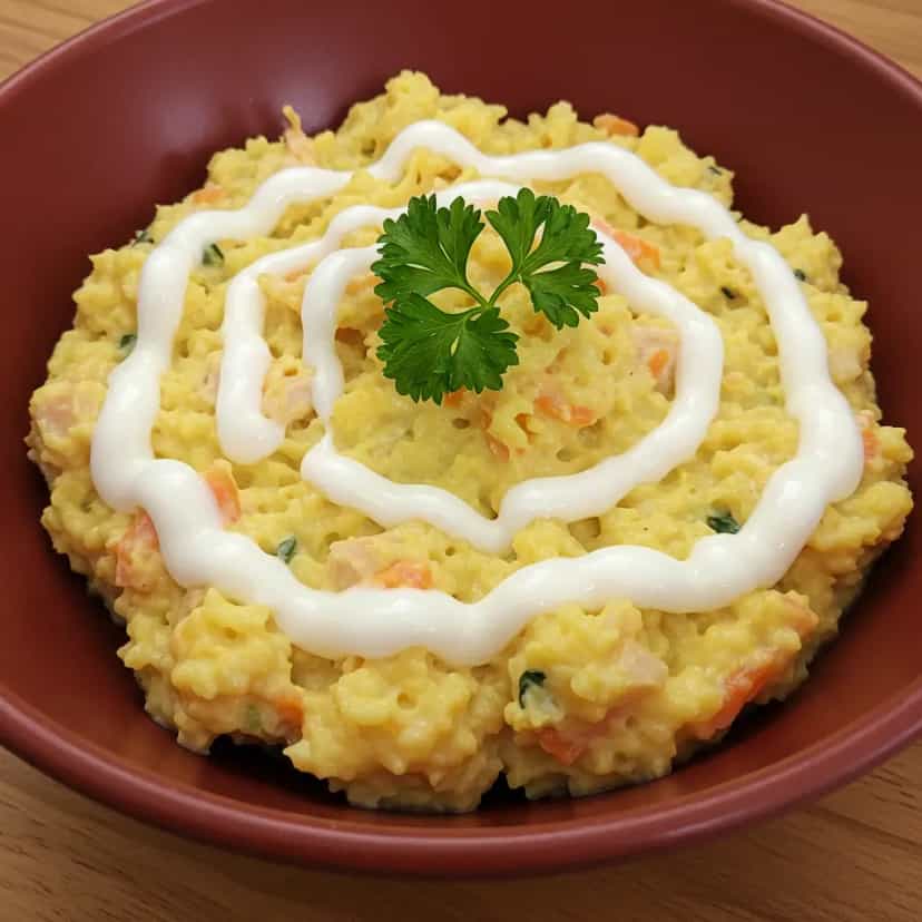 Foto deliciosa de Maionese de Frango Cremosa pronta para servir - Carnes & Frango