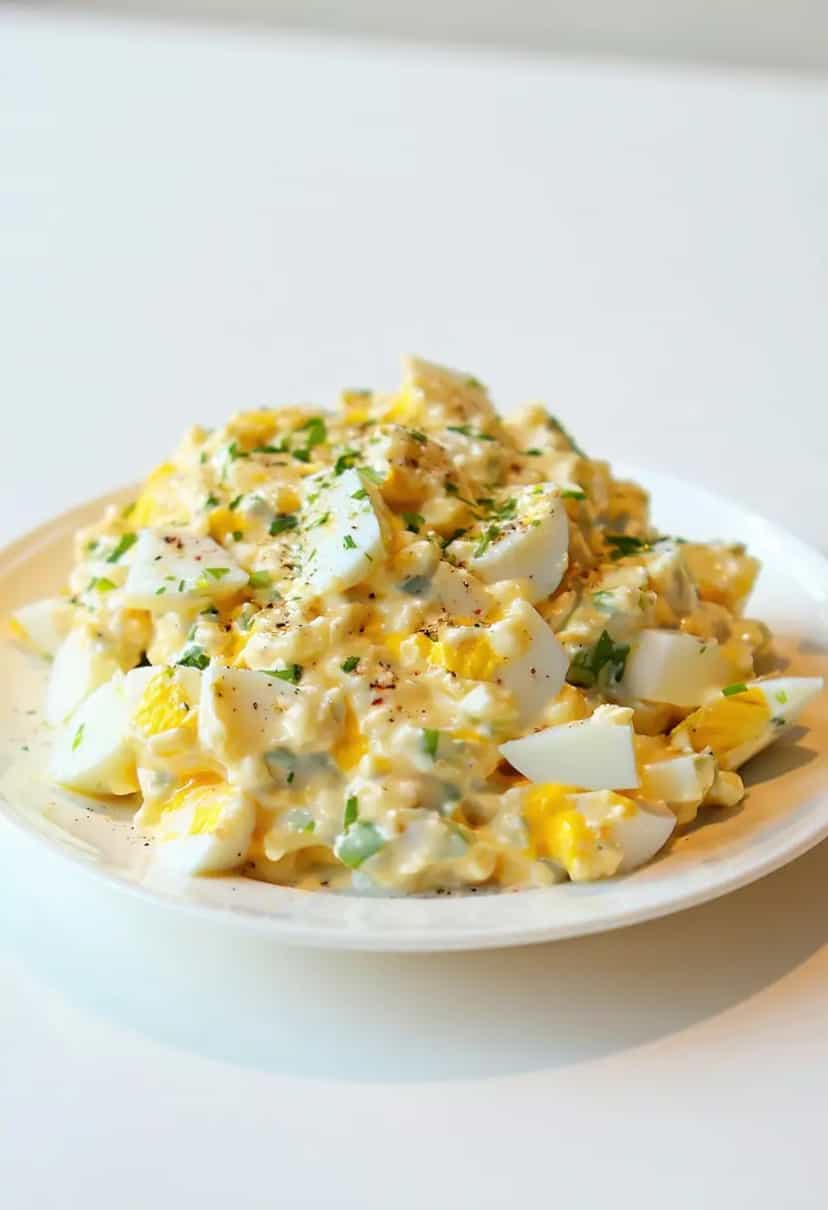 Foto deliciosa de Maionese de Ovo Cozido Sem Óleo pronta para servir - Receitas Saudáveis