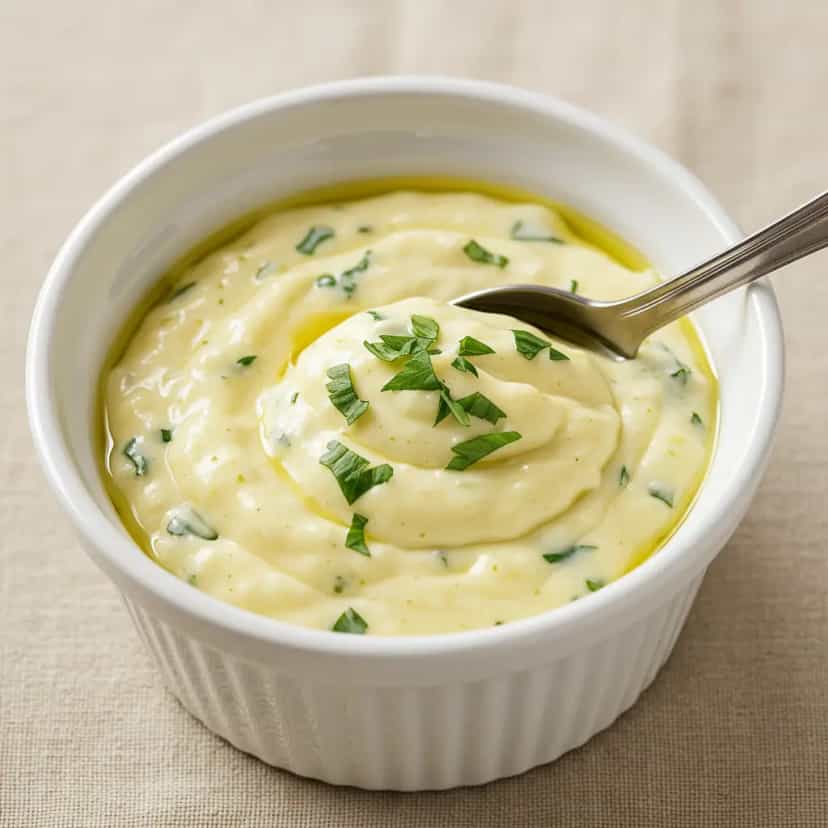 Foto deliciosa de Maionese Temperada Caseira pronta para servir - Pastas & Patês