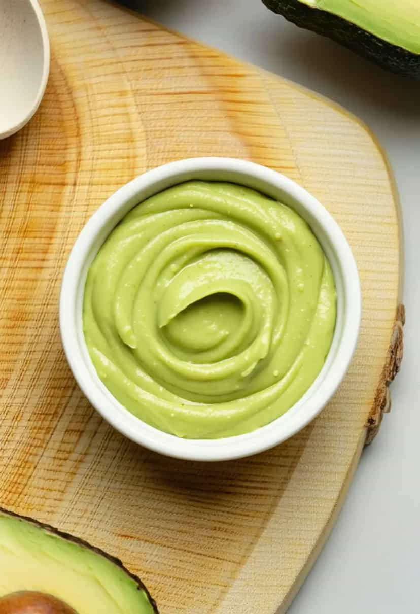 Foto deliciosa de Maionese Vegana de Abacate pronta para servir - Veganas