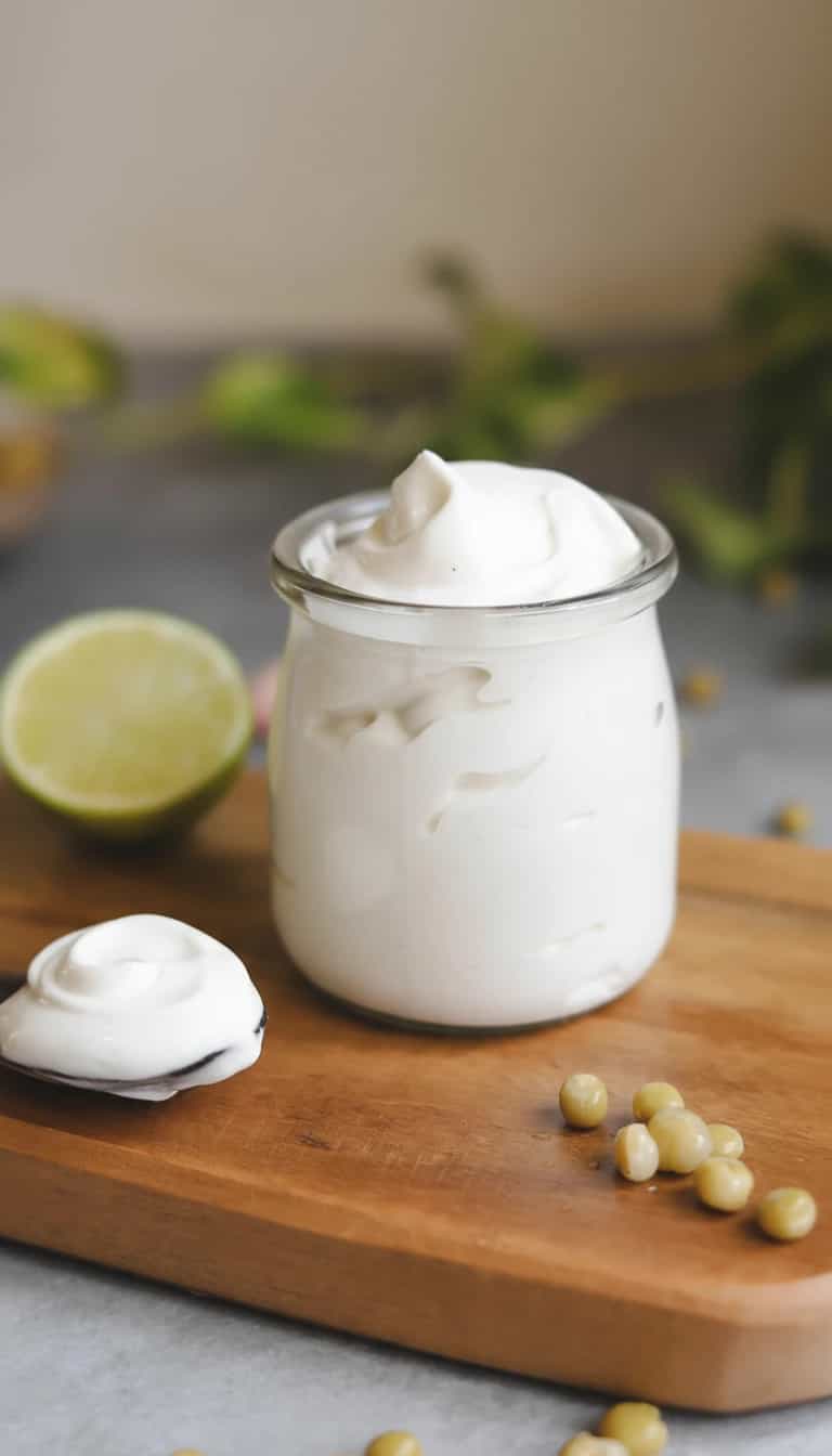 Foto deliciosa de Maionese Vegana de Aquafaba pronta para servir - Outras Receitas