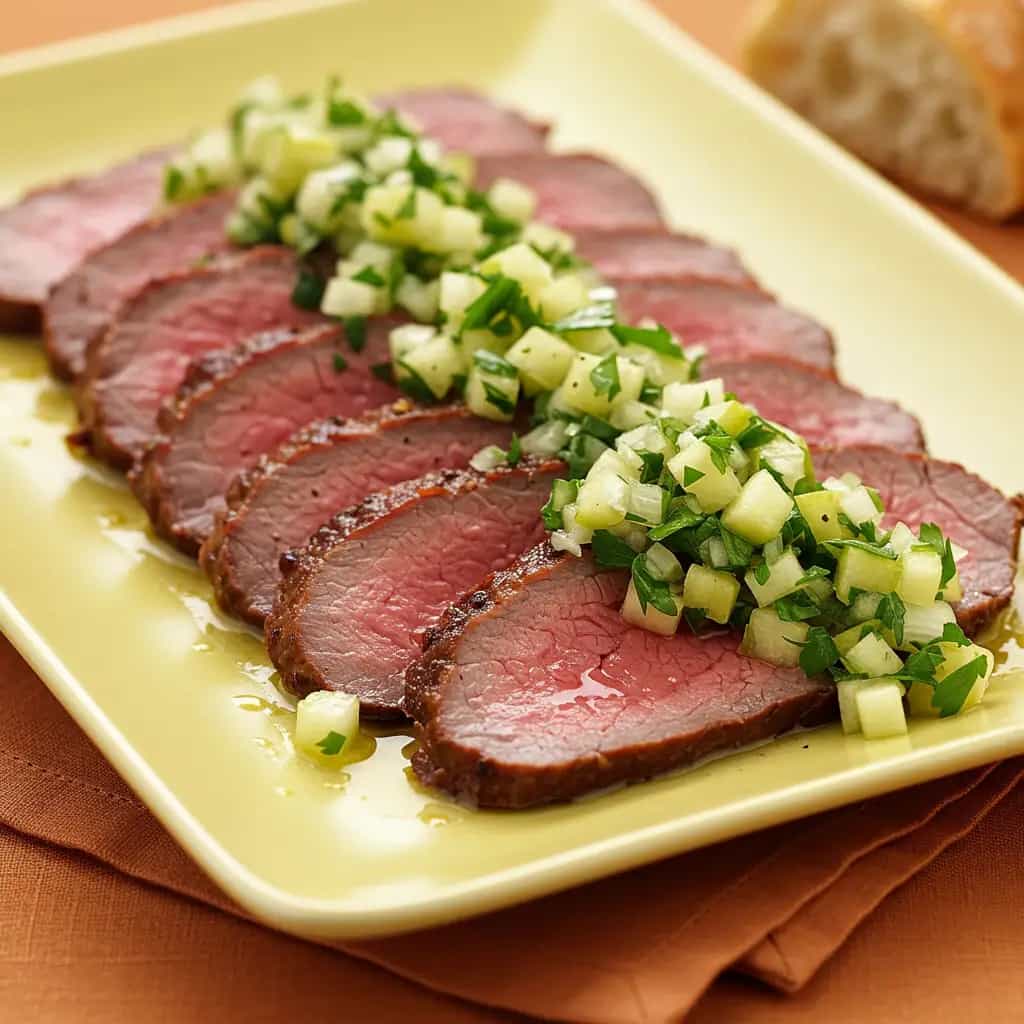 Maminha Fria com Vinagrete Verde