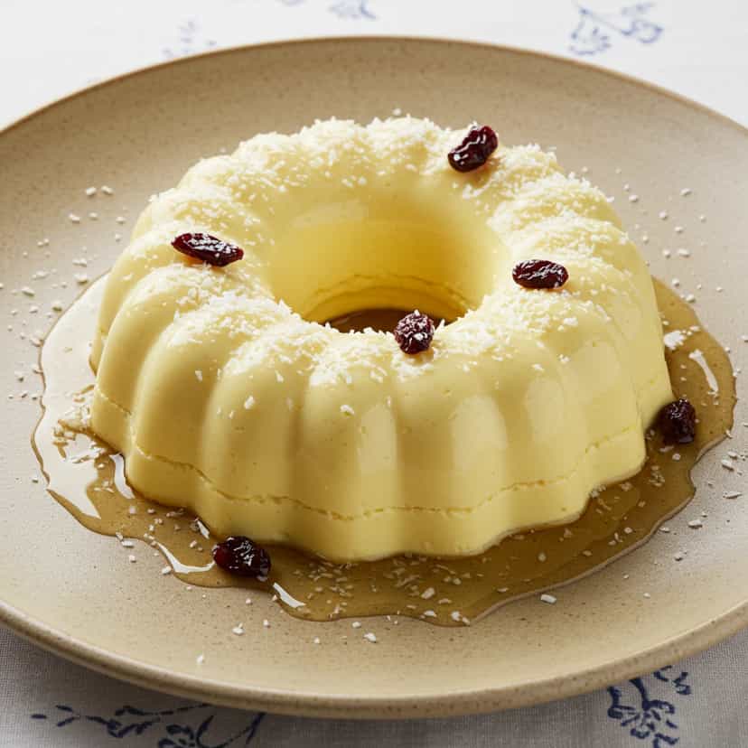 Foto deliciosa de Manjar Branco Cremoso pronta para servir - Pudins & Cremes