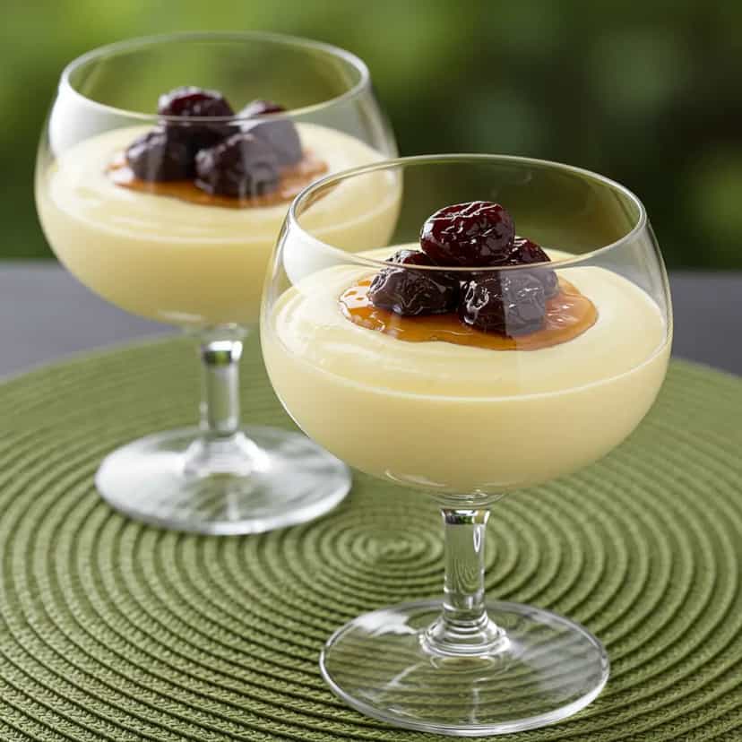Foto deliciosa de Manjar Branco Cremoso pronta para servir - Pudins & Cremes
