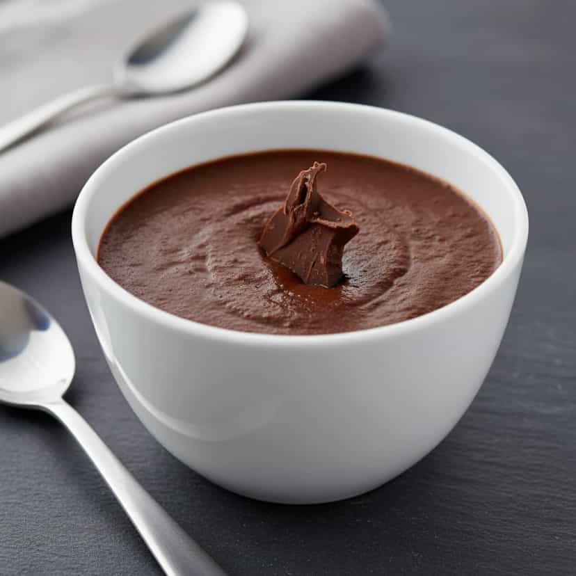 Foto deliciosa de Manjar de Café com Calda de Chocolate pronta para servir - Pudins & Cremes