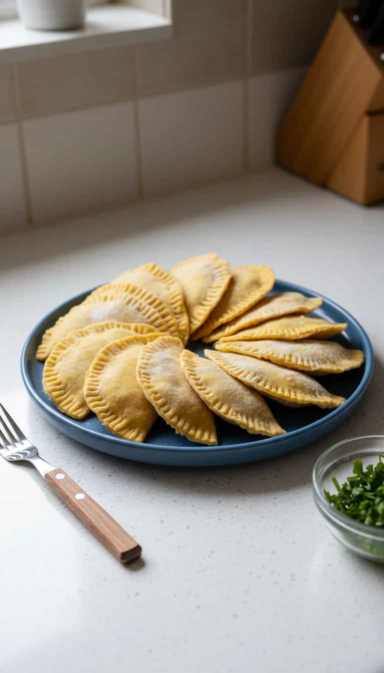 Foto deliciosa de Massa Básica para Pastel pronta para servir - Salgadinhos