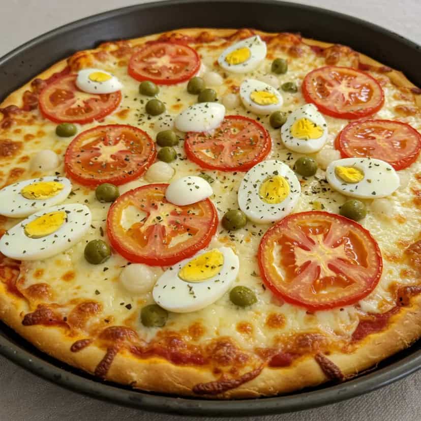 Foto deliciosa de Massa Caseira para Pizza pronta para servir - Outras Receitas