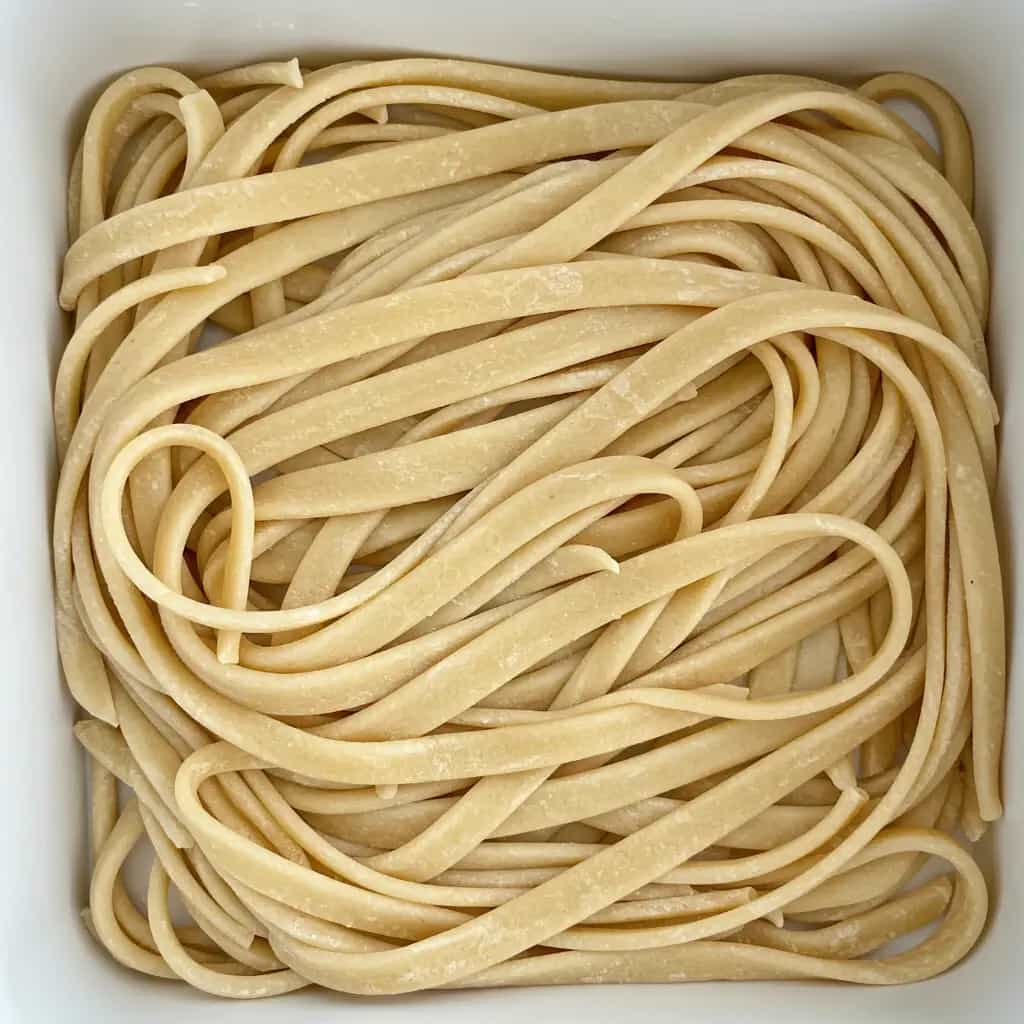 Massa de macarrão caseiro