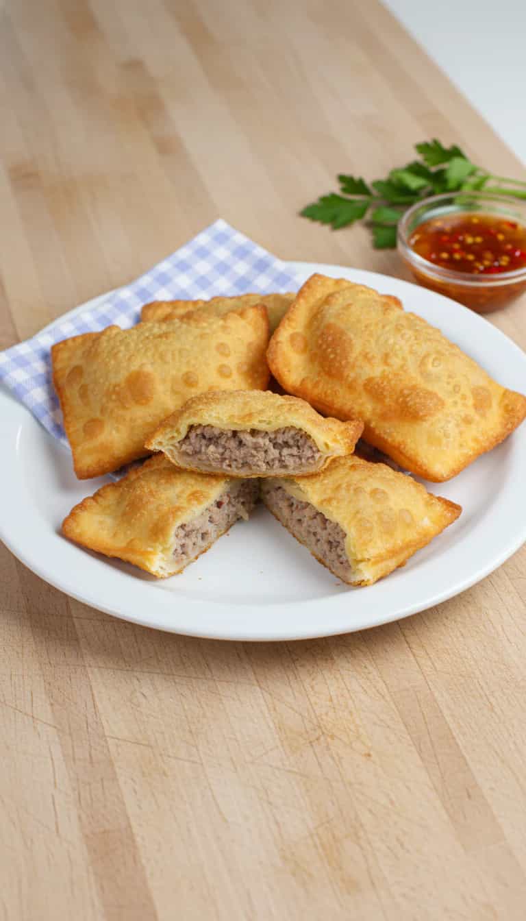 Foto deliciosa de Massa de Pastel pronta para servir - Lanches de Padaria