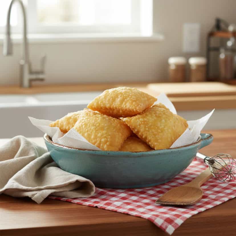 Foto deliciosa de Massa de Pastel pronta para servir - Salgadinhos