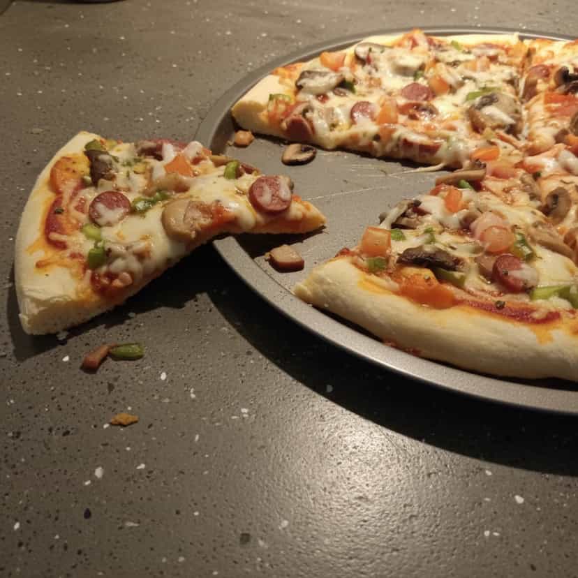 Foto deliciosa de Massa de Pizza Caseira pronta para servir - Pizzas & Salgados