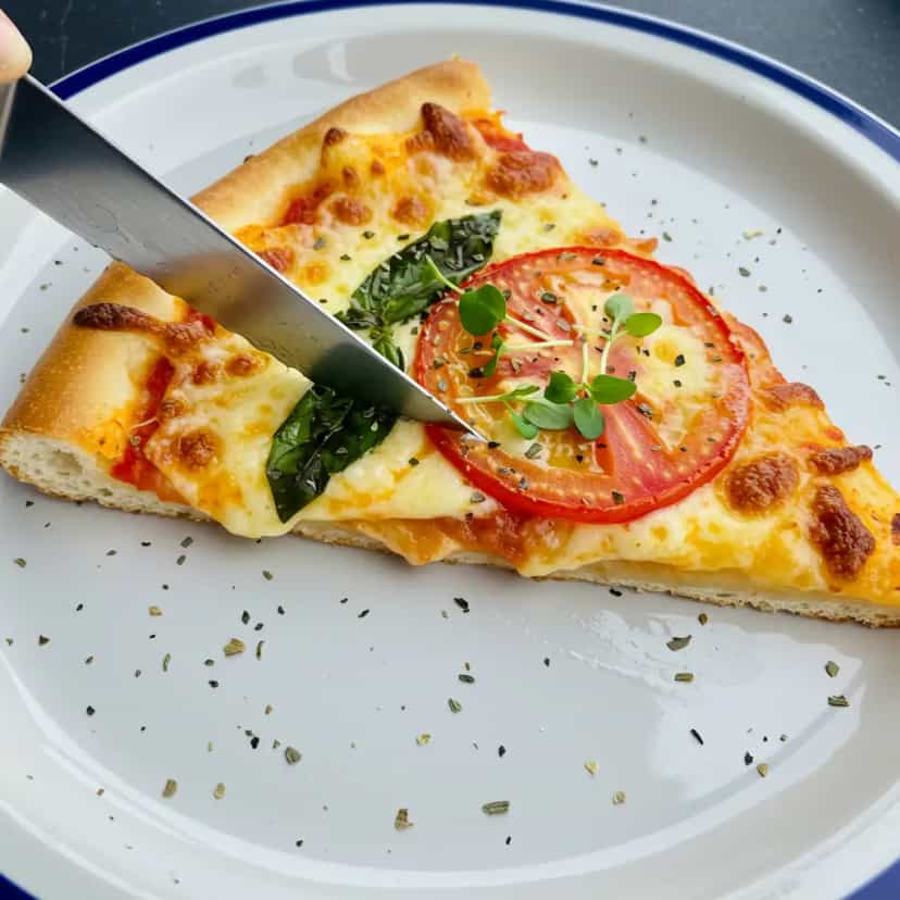Foto deliciosa de Massa de pizza fit pronta para servir - Receitas Fit