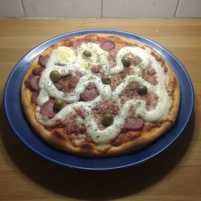 Foto deliciosa de Massa de Pizza para Pizzaria pronta para servir - Pizzas & Salgados