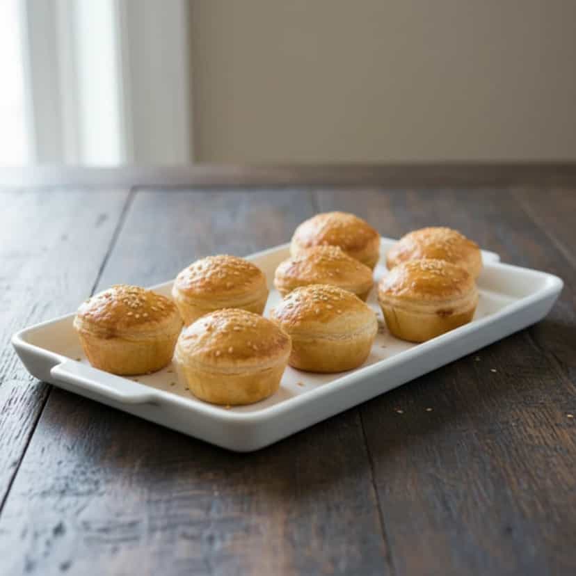 Foto deliciosa de Massa para Empadinhas pronta para servir - Snacks Assados