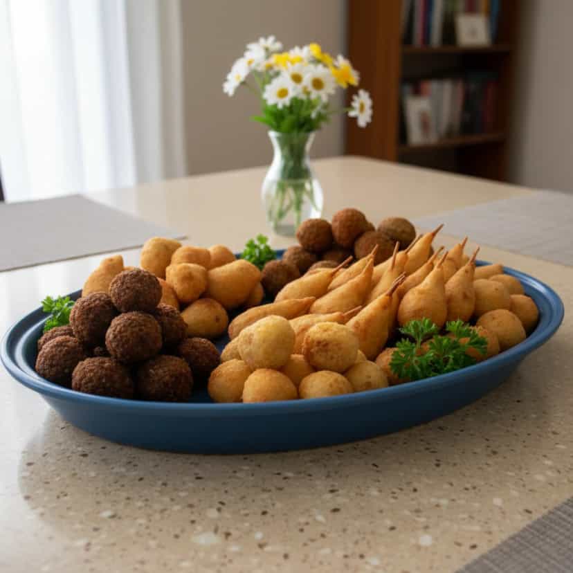 Foto deliciosa de Massa para Salgadinhos pronta para servir - Salgadinhos