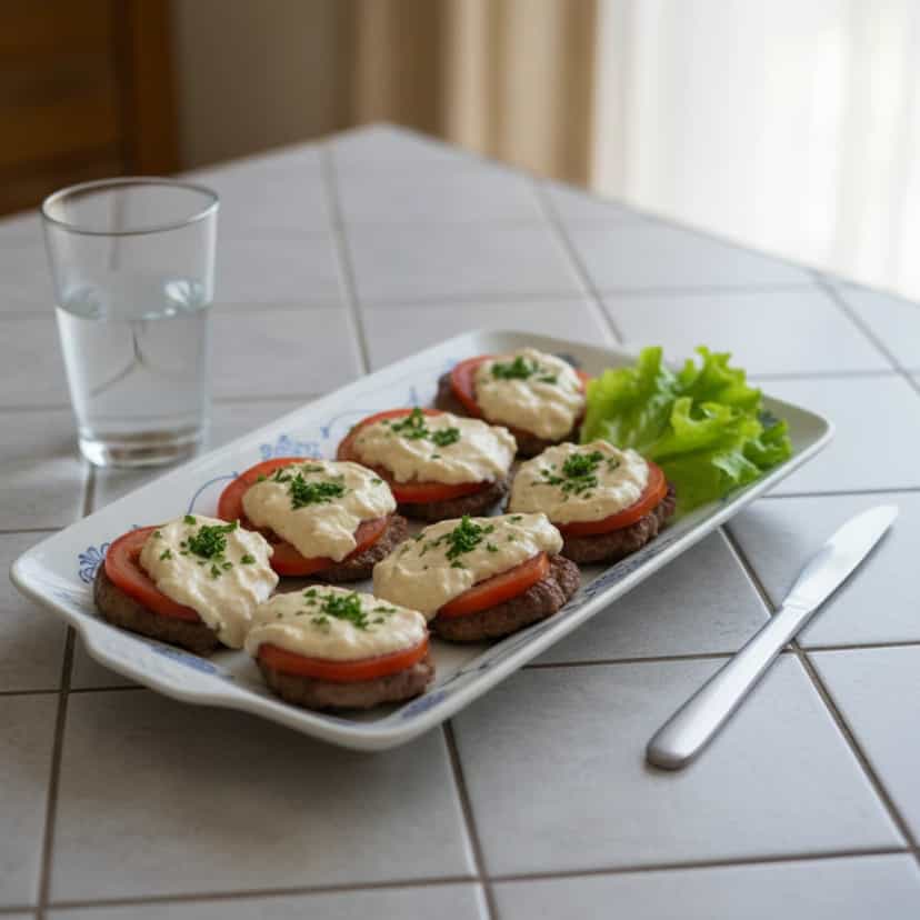 Foto deliciosa de Medalhão ao Molho Cremoso pronta para servir - Outras Receitas