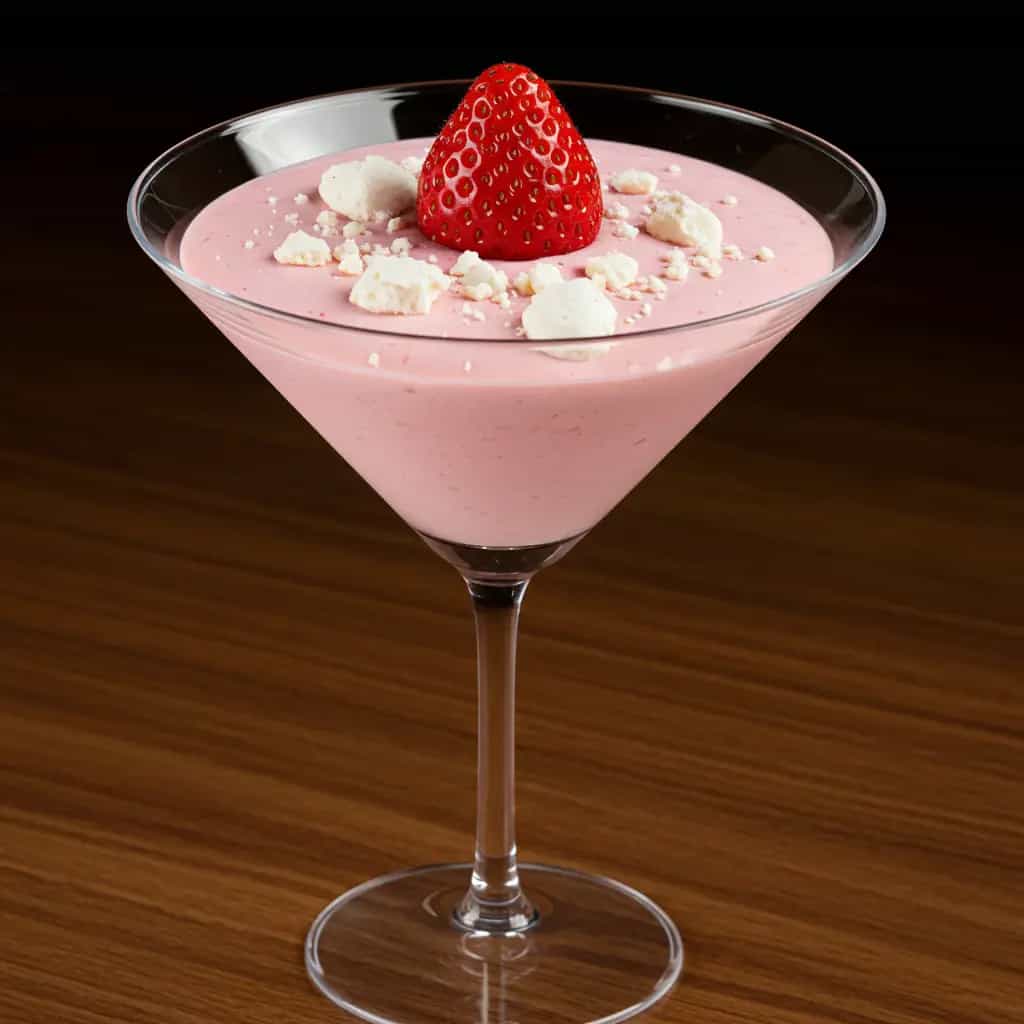 Merengue de morango com suspiro