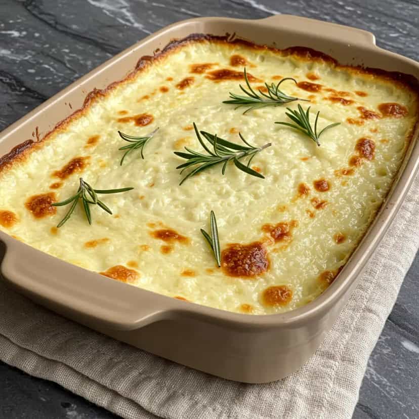 Foto deliciosa de Merluza ao Forno com Purê de Batata pronta para servir - Peixes & Frutos do Mar