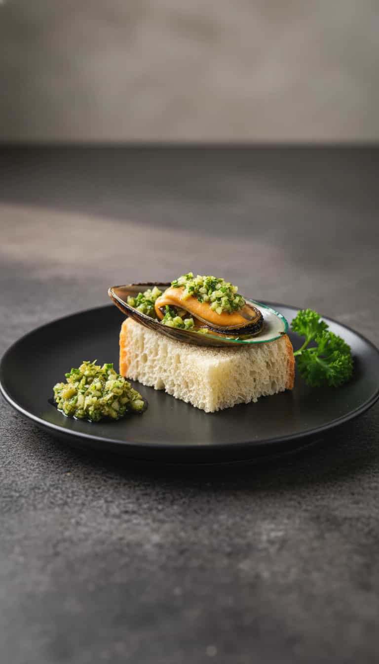 Foto deliciosa de Mexilhões ao Molho de Manteiga e Alho pronta para servir - Peixes & Frutos do Mar